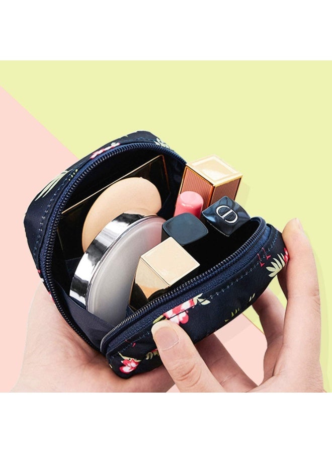 حقيبة تخزين الفوط الصحية والسدادات القطنية - منظم فوط صحية صغير الحجم بسحاب للفتيات المراهقات والنساء، مناسب للتخزين في الحقيبة، متعدد الألوان - Image 4